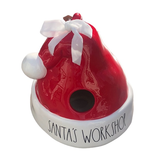 Rae Dunn Santa’s workshop birdhouse bird house - Picture 2 of 9